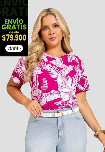 Camiseta Mujer Estampado Mp 112255