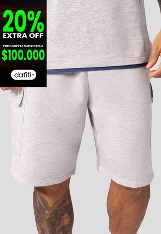 Bermuda Hombre Gris Jaspe Mp 1902 MP