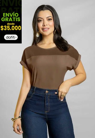 Blusa Mujer Chocolate Mp 111779 MP