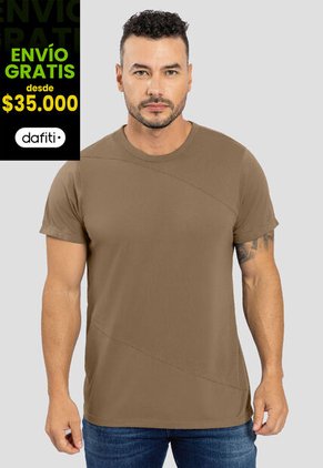 Camiseta Hombre Taupe Mp 88199