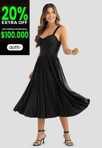 Vestido Corto Mujer Negro Mp 113004 MP