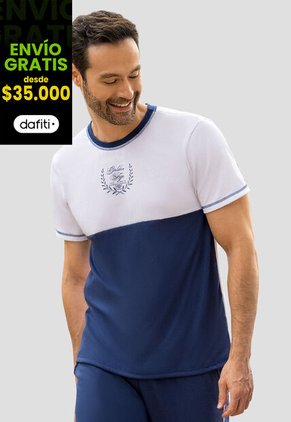 Camiseta Hombre Azul Profundo Mp 110752