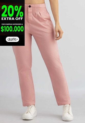 Pantalón Mujer Rosa Polvo Mp 1785 MP