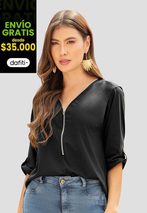 Blusa Mujer Negro Mp 110678