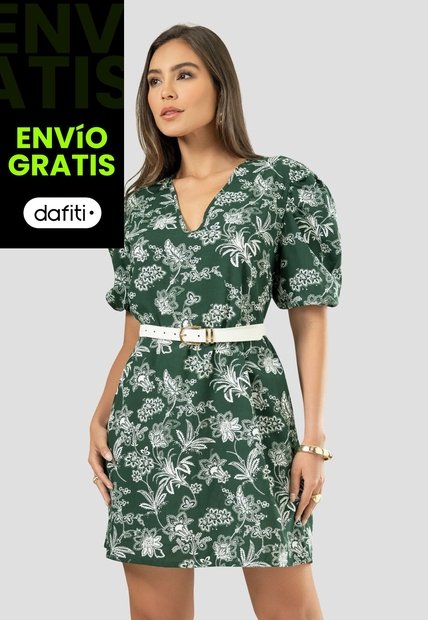 Vestido Mujer Estampado Mp 112594