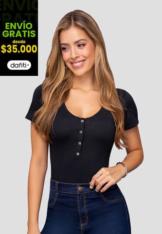 Blusa Mujer Negro Mp 111998 MP
