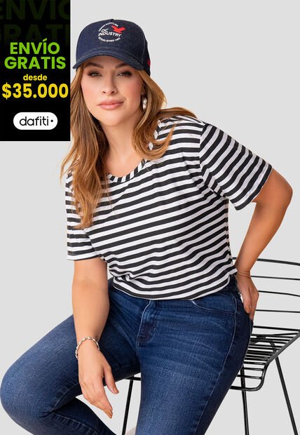 Camiseta Mujer Estampado Mp 112019