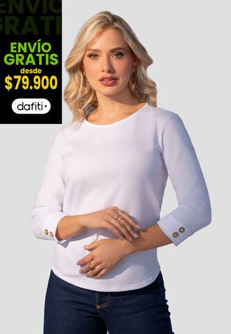 Camibuzo Mujer Blanco Mp 2364 MP