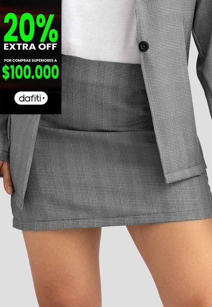Falda Corta Mujer Estampado Mp 114995