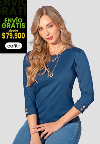 Camibuzo Mujer Azul Profundo Mp 2364 MP