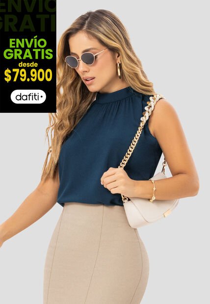 Blusa Mujer Azul Profundo Mp 112340