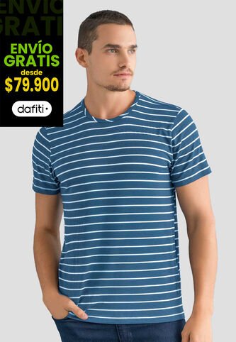Camiseta Hombre Azul Indigo Mp 112555 MP