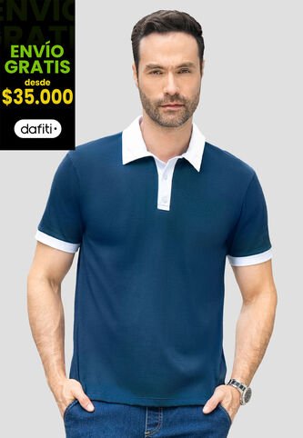 Polo Hombre Azul Profundo Mp 110746 MP
