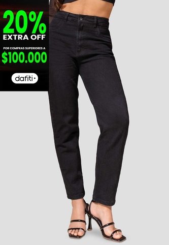 Jean Mujer Negro Mp 114658 MP