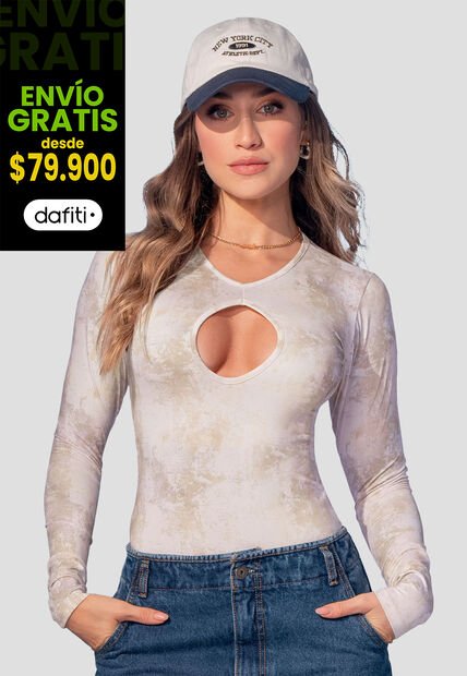 Body Mujer Estampado Mp 107882