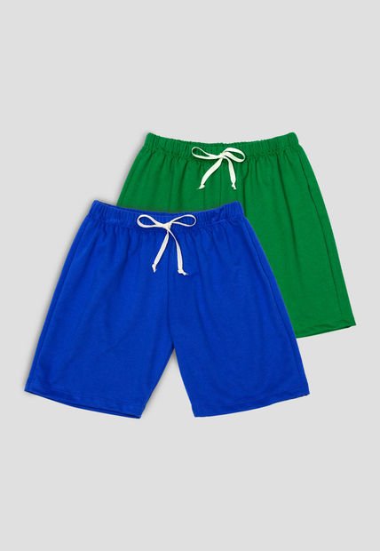 Bermuda Paq X2 Niños Infantil Bicolor Mp 74782