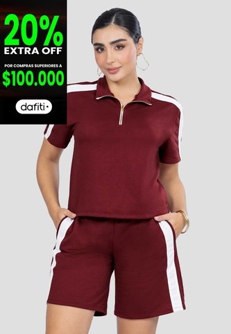 Conjunto Mujer Merlot Mp 110142 MP