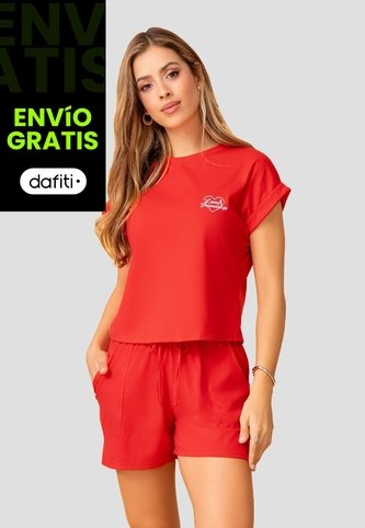 Conjunto Mujer Rojo Mp 112053 MP