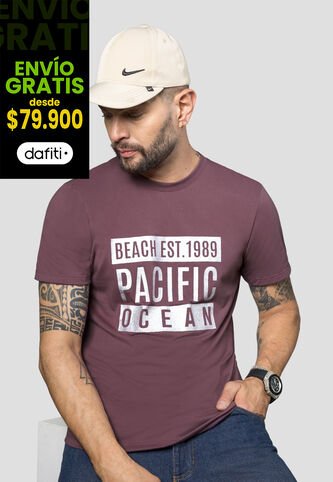 Camiseta Hombre Ciruela Mp 107940 MP