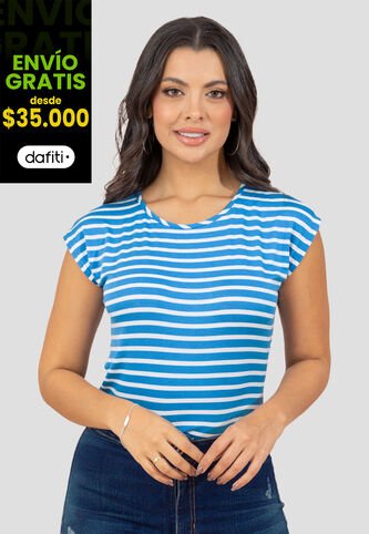 Blusa Mujer Azul Mp 110433 MP