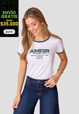 Camiseta Mujer Blanco Mp 111996 MP