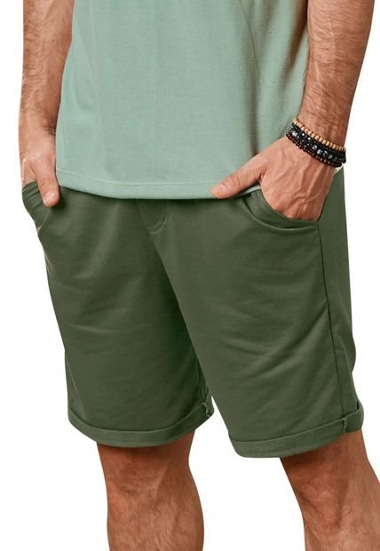 Bermuda Para Hombre Verde Militar MP