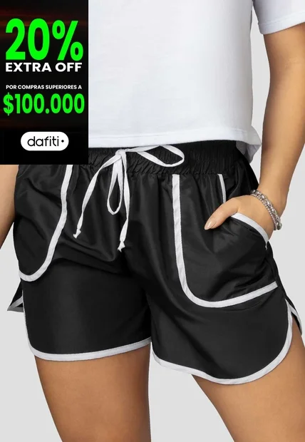 Short Mujer Negro Mp 114700