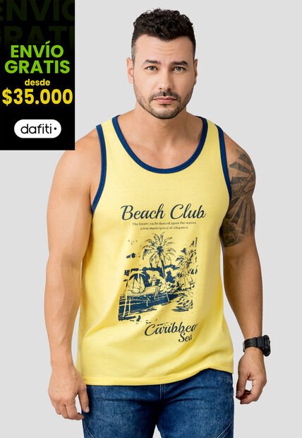 Camisilla Hombre Piña Colada Mp 110529