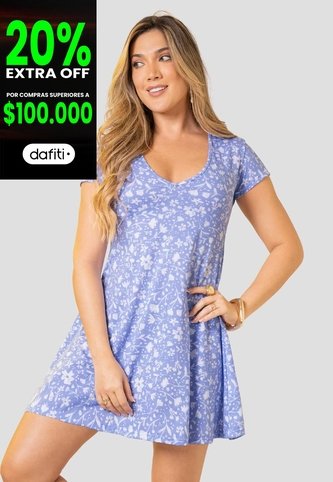 Vestido Corto Mujer Estampado Mp 114617 MP