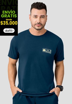Camiseta Hombre Azul Profundo Mp 110526