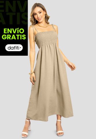 Vestido Largo Mujer Latte Mp 111283 MP