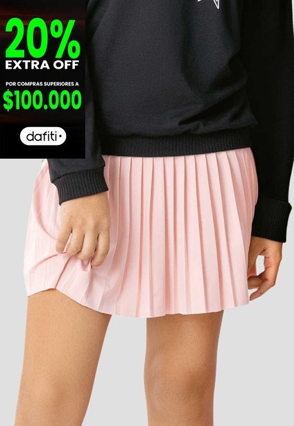 Falda Infantil Femenino Rosa Polvo Mp 113128
