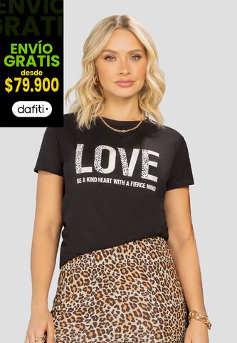 Camiseta Mujer Negro Mp 106953 MP