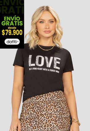 Camiseta Mujer Negro Mp 106953