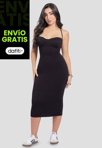 Vestido Mujer Negro Mp 5519 MP