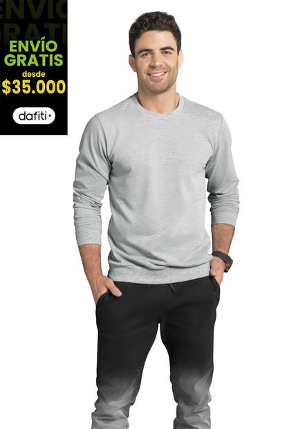 Buzo Hombre Gris Jaspe Mp 86579