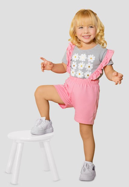 Conjunto Infantil Bebés Rosado Mp 105634