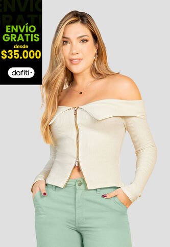 Blusa Mujer Crema Mp 110166 MP