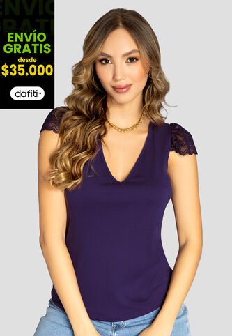 Blusa Mujer Vino Mp 111086 MP