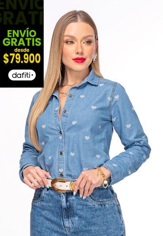 Camisa Mujer Azul Claro Mp 106564 MP