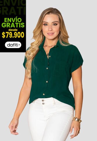 Camisa Mujer Verde Botella Mp 6135 MP