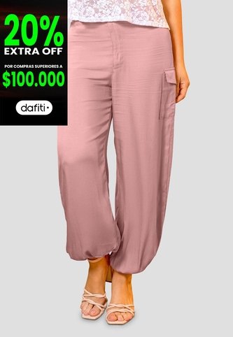 Pantalón Mujer Rosa Polvo Mp 114171 MP