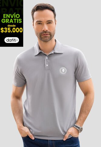 Polo Hombre Gris Claro Mp 110745 MP