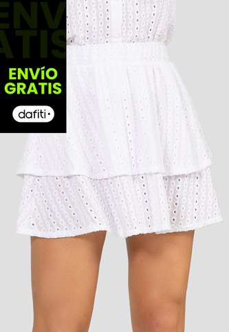 Falda Corta Mujer Blanco Mp 110536 MP