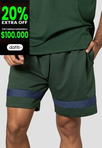 Bermuda Hombre Verde-Azul Mp 114359 MP