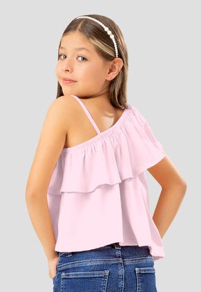 Blusa Infantil Femenino Rosa Mp 108191