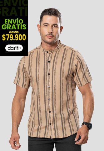 Camisa Hombre Caramelo Mp 106420 MP