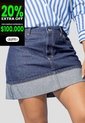 Falda Corta Mujer Azul Oscuro Mp 114459 de MP