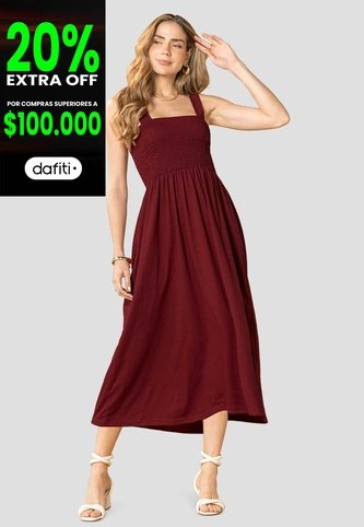 Vestido Corto Mujer Merlot Mp 114423 MP