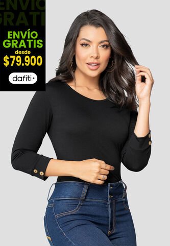 Camibuzo Mujer Negro Mp 2364 MP